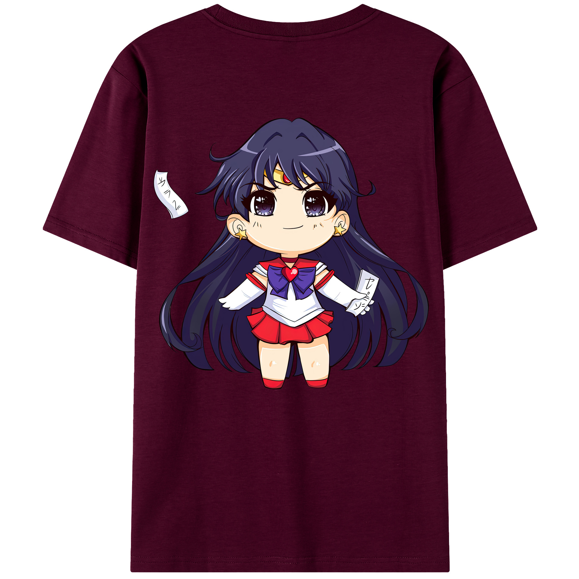 （画像用） 美少女戦士セーラームーン 火野レイ ひの レイ Sailor Moon Hino Rei （セーラーマーズ,Sailor Mars） レディース半袖Tシャツ(バックプリント)